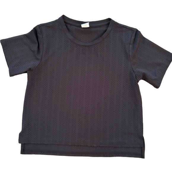 ZYIA Tops - ZYIA Black Perforated Top
